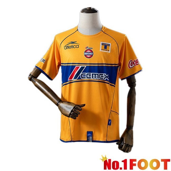 Tigres UANL Retro Home Soccer Jersey Yellow 2005-2006
