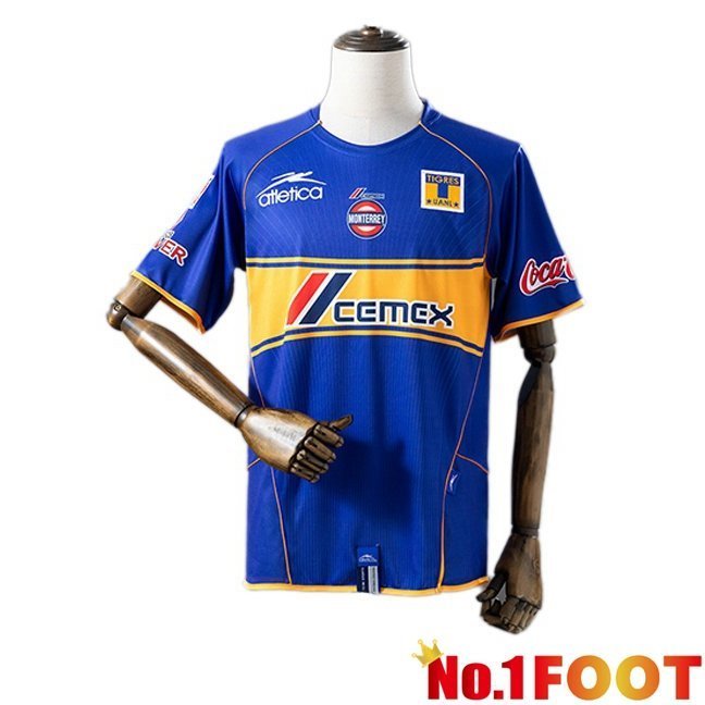 Tigres UANL Retro Away Soccer Jersey Blue 2005-2006
