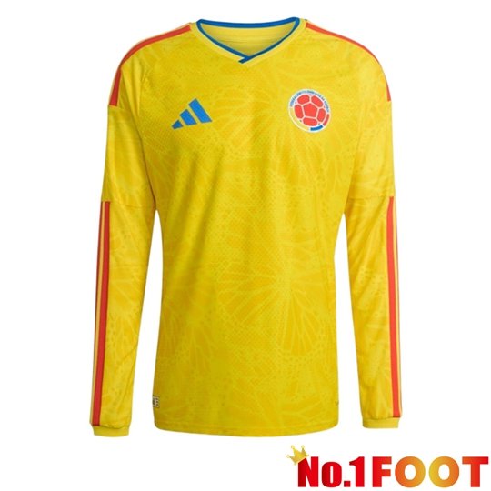 Colombia Home Soccer Jersey Long sleeve World Cup 2026