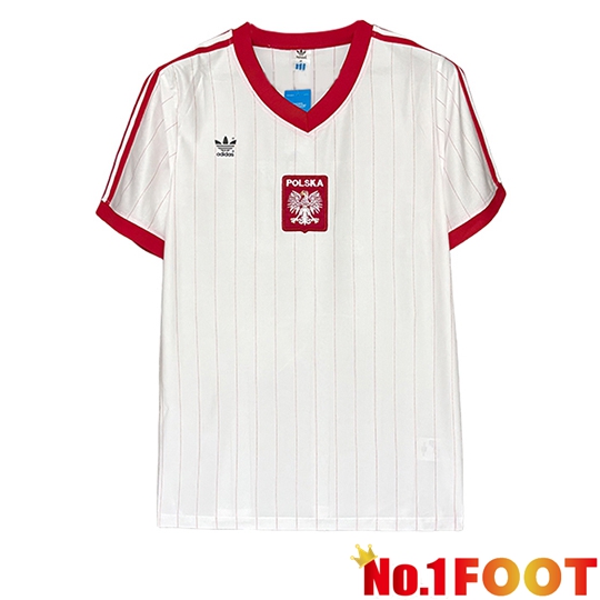 Poland Retro Home Soccer Jersey 1982