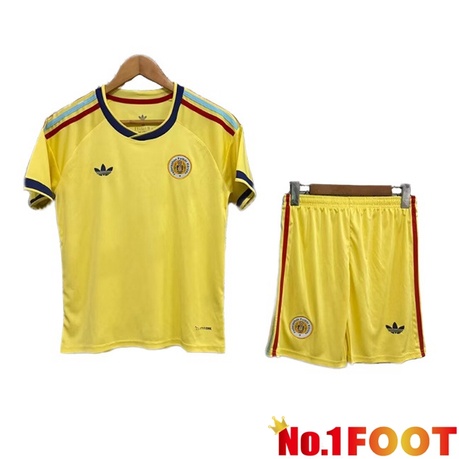 Curaçao Kids Away Soccer Jersey Yellow 2026/2027