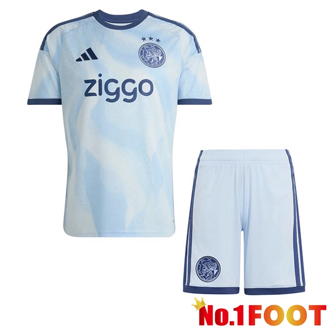 AFC Ajax Kids Third Soccer Jersey Blue White 2026/2027
