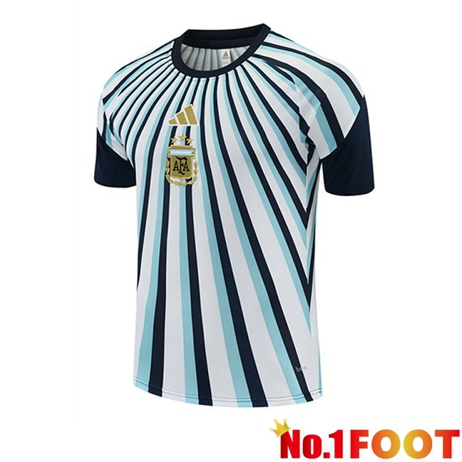 Argentina Training T Shirt White Blue 2026/2027