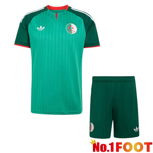 Algeria Kids Away Soccer Jersey Green World Cup 2026
