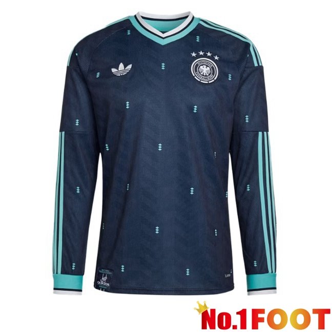 Germany Away Soccer Jersey Long sleeve Blue Royal World Cup 2026