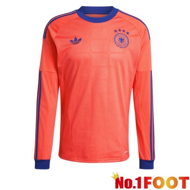 Germany Goalkeeper Soccer Jersey Long sleeve Orange World Cup 2026