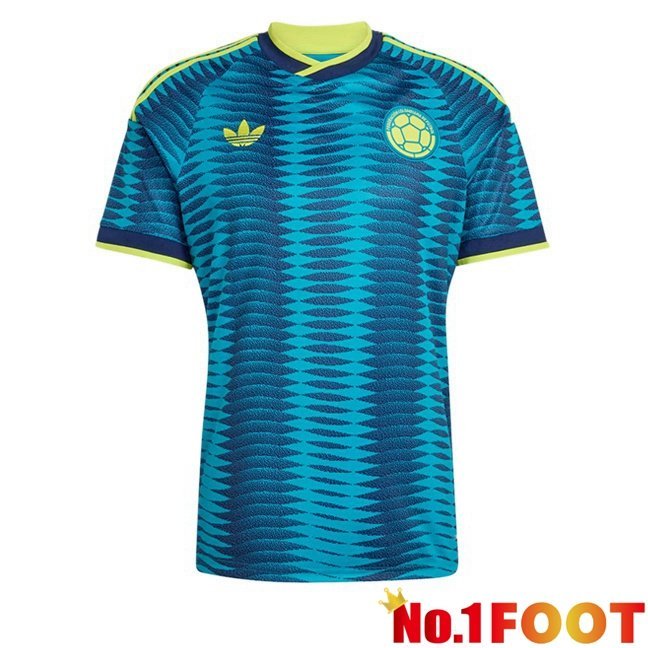 Colombia Away Soccer Jersey Blue World Cup 2026