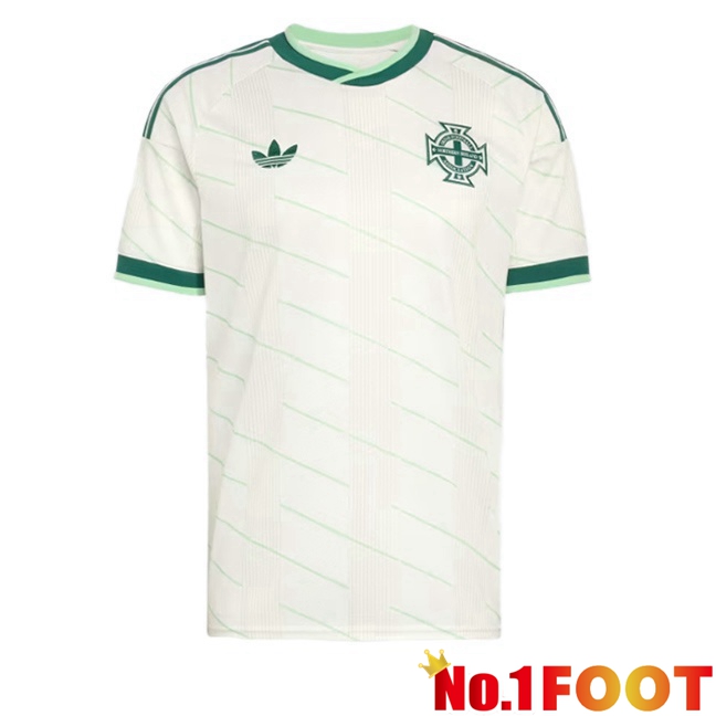 Northern Ireland Away Soccer Jersey White World Cup 2026