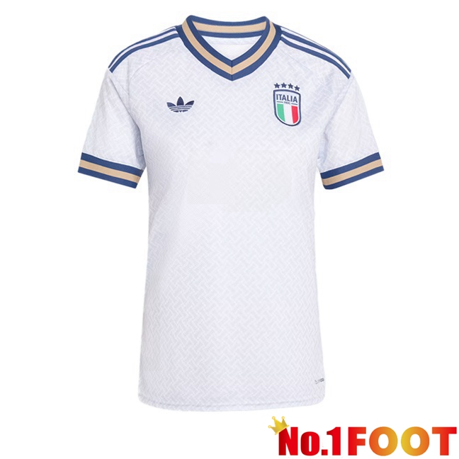 Italy Women Away Soccer Jersey White World Cup 2026