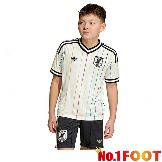 Japan Kids Away Soccer Jersey Yellow World Cup 2026