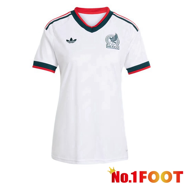 Mexico Women Away Soccer Jersey White World Cup 2026