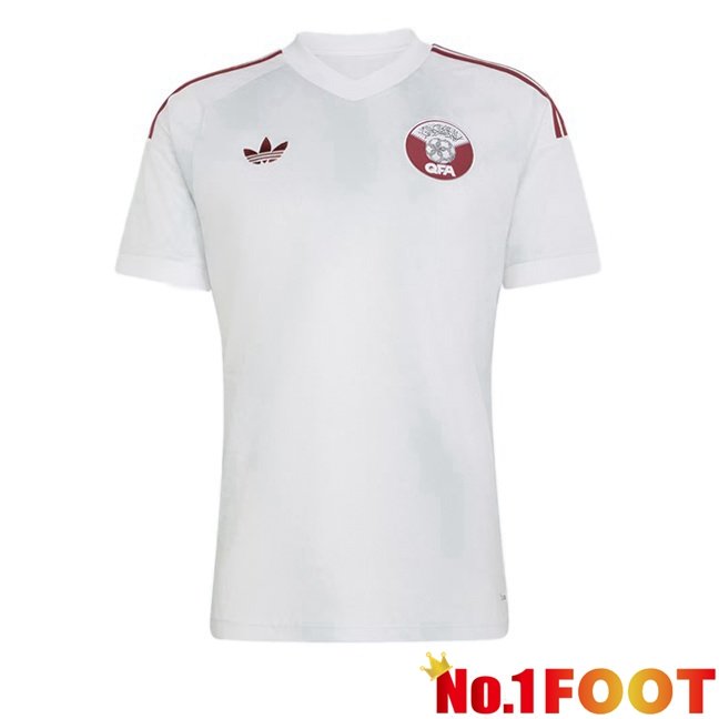 Qatar Away Soccer Jersey White World Cup 2026