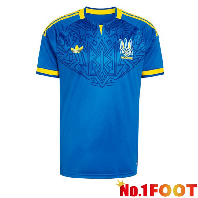 Ukraine Away Soccer Jersey Blue World Cup 2026