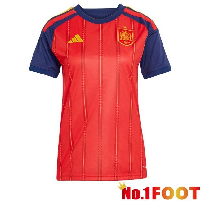 Spain Women Home Soccer Jersey Red World Cup 2026