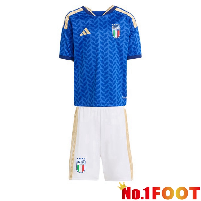 Italy Kids Home Soccer Jersey Blue World Cup 2026