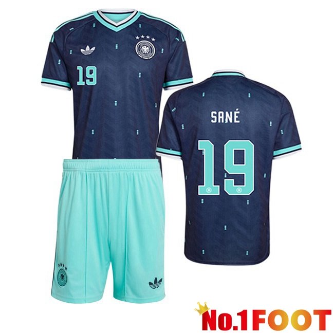 Germany (SANÉ 19) Kids Away Soccer Jersey Blue Royal World Cup 2026