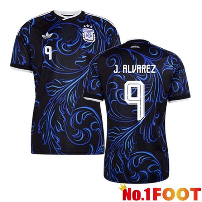 Argentina (J.ALVAREZ 9) Away Soccer Jersey Blue Royal World Cup 2026