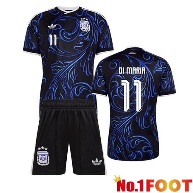 Argentina (DI MARIA 11) Kids Away Soccer Jersey Blue Royal World Cup 2026
