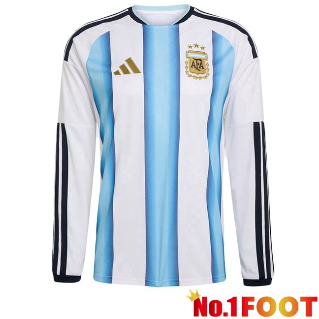 Argentina Home Soccer Jersey Long sleeve Blue White World Cup 2026
