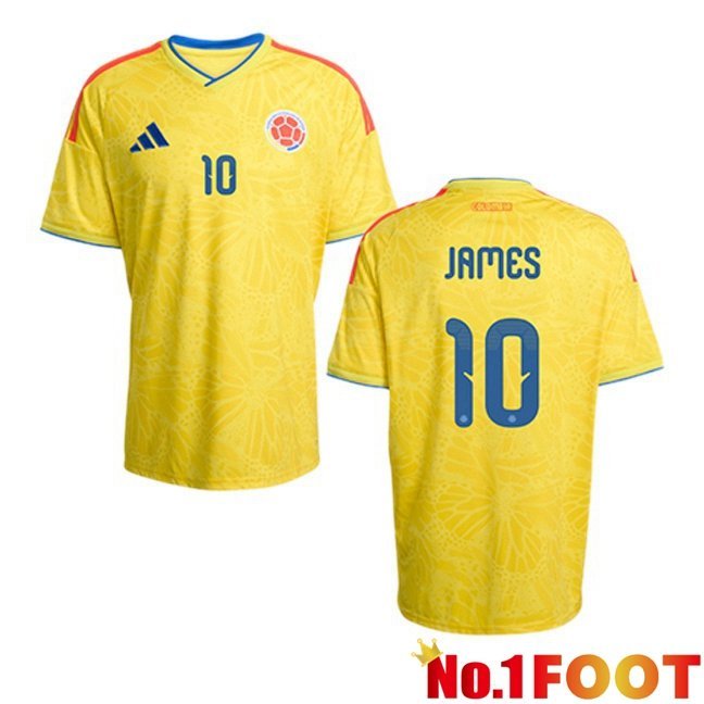 Colombia (JAMES 10) Home Soccer Jersey Yellow World Cup 2026