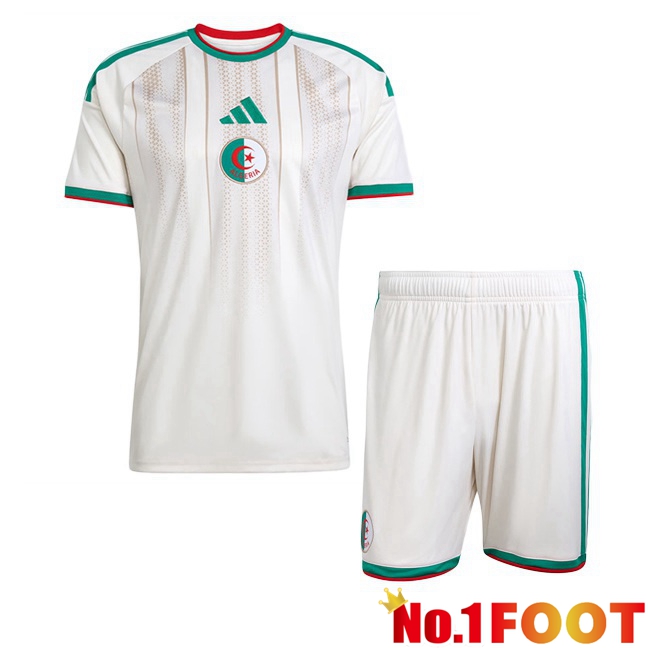 Algeria Kids Home Soccer Jersey White World Cup 2026
