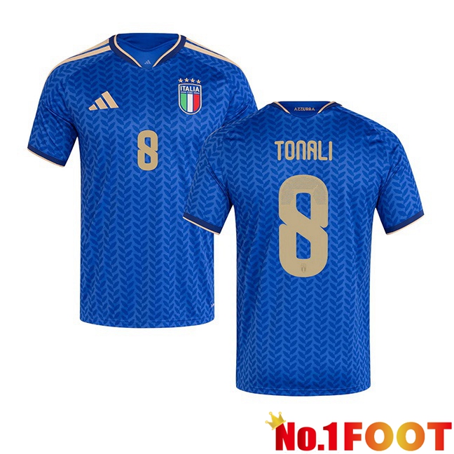 Italy (TONALI 8) Home Soccer Jersey Blue World Cup 2026