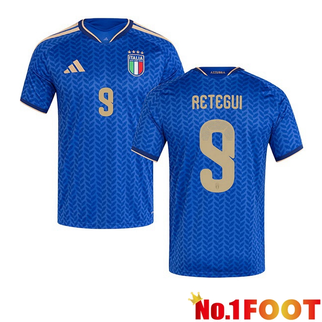 Italy (RETEGUI 9) Home Soccer Jersey Blue World Cup 2026