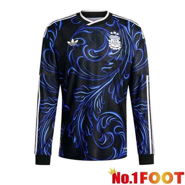Argentina Away Soccer Jersey Long sleeve Blue Royal World Cup 2026