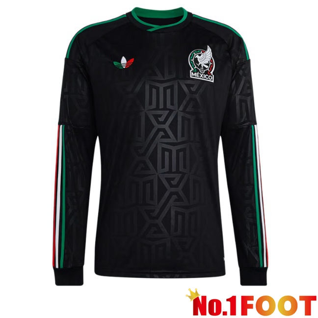 Mexico Third Soccer Jersey Long sleeve Black World Cup 2026