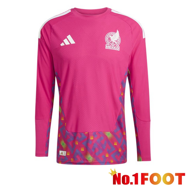 Mexico Goalkeeper Soccer Jersey Long sleeve Pink World Cup 2026