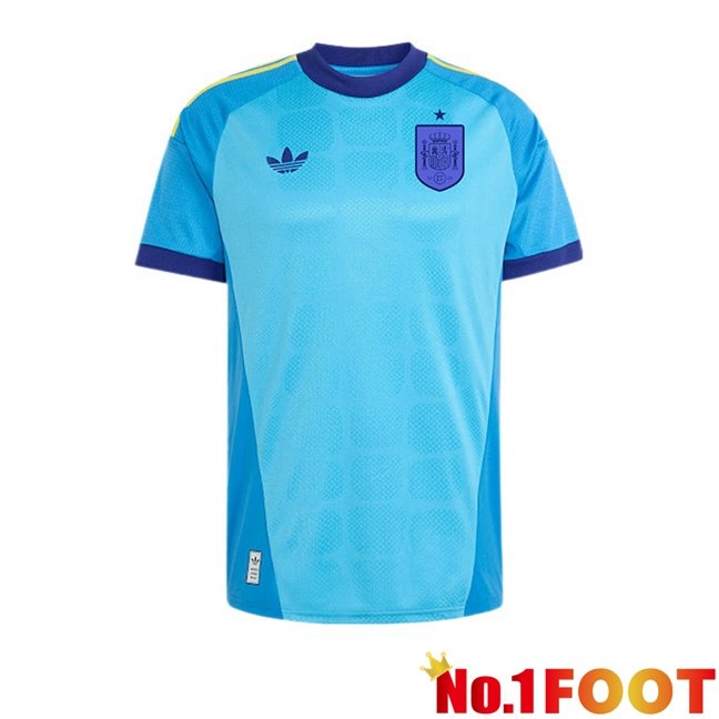 Spain Goalkeeper Soccer Jersey Blue World Cup 2026