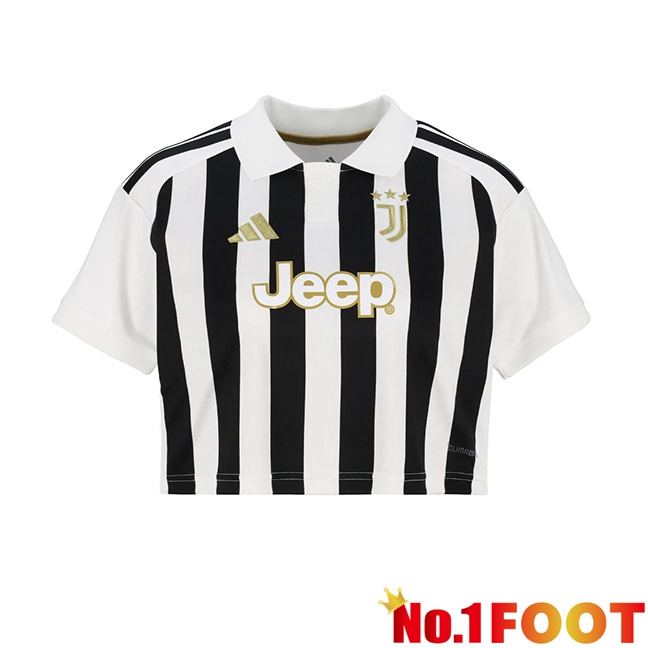 Juventus Court Women Home Soccer Jersey Black White 2026/2027