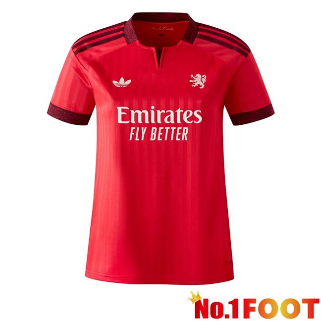 lyon OL Women Away Soccer Jersey Red 2026/2027