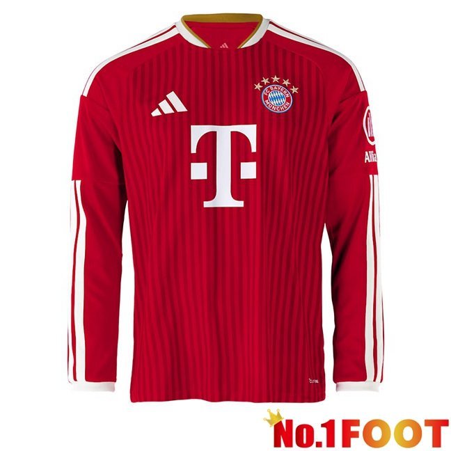 Bayern Munich Home Soccer Jersey Long sleeve Red 2026/2027