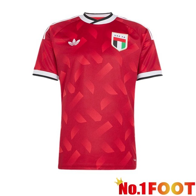 United Arab Emirates Away Soccer Jersey Red 2026/2027