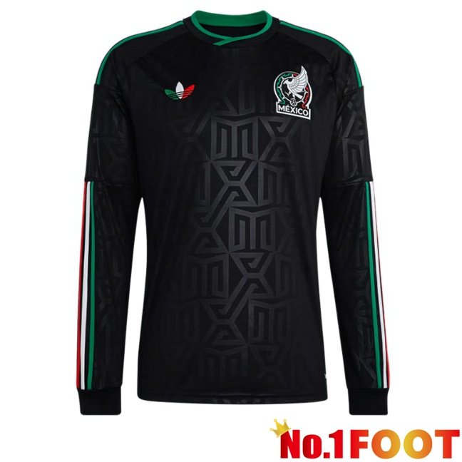 Mexico Third Soccer Jersey Long sleeve Black 2026/2027