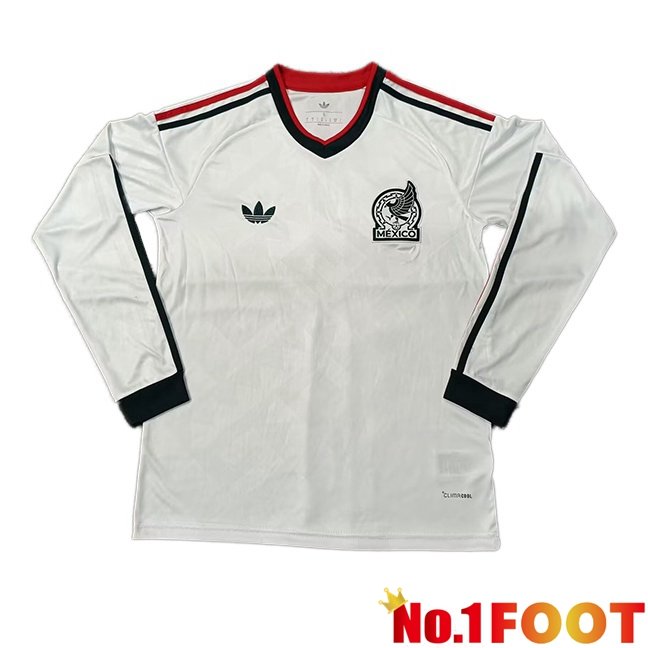 Mexico Away Soccer Jersey Long sleeve White 2026/2027