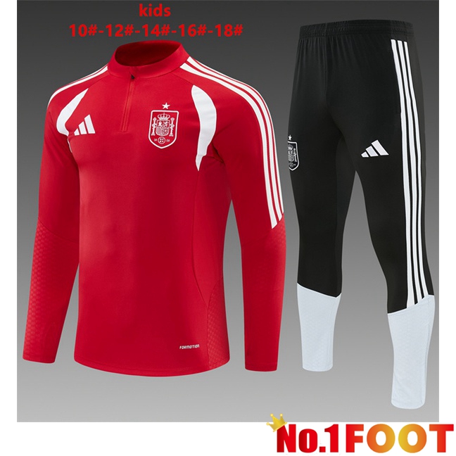 Spain Kids kit Training Tracksuit Red 2026/2027