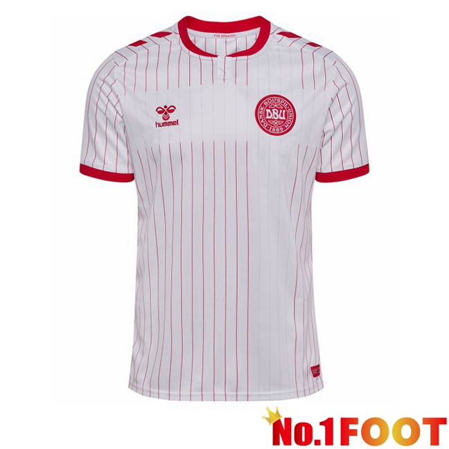 Denmark Away Soccer Jersey White World Cup 2026