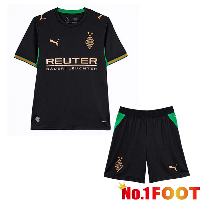 Monchengladbach Kids Away Soccer Jersey Black 2026/2027