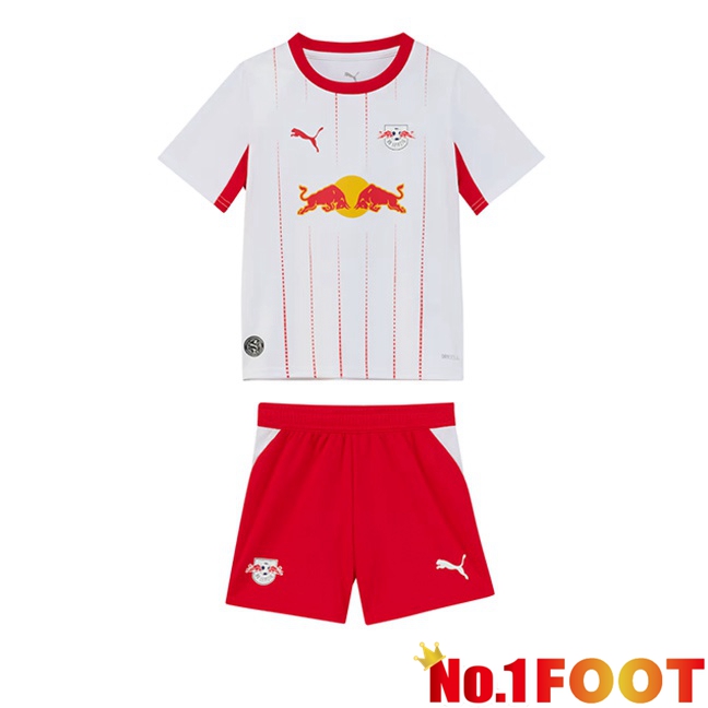 RB Leipzig Kids Home Soccer Jersey White 2026/2027
