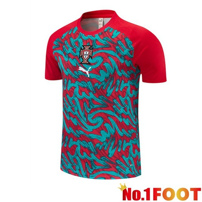 Portugal Training T Shirt Green Red 2026/2027