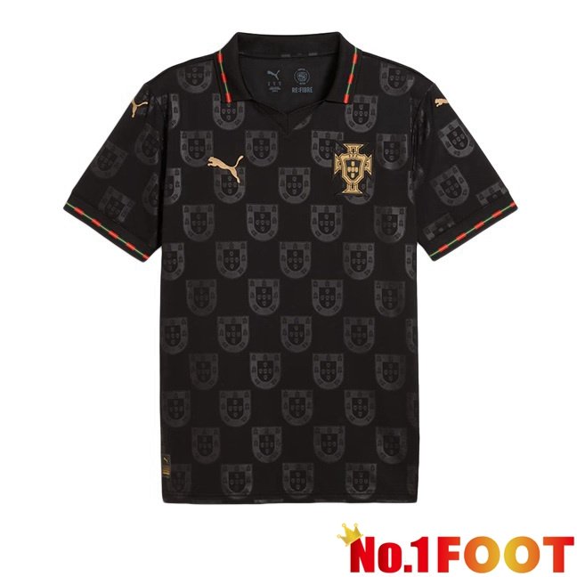 Portugal EUSÉBIO Soccer Jersey Special Edition Black 2025/2026