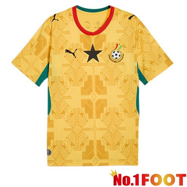 Ghana Away Soccer Jersey Yellow World Cup 2026