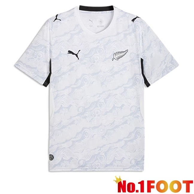 New Zealand Away Soccer Jersey White World Cup 2026