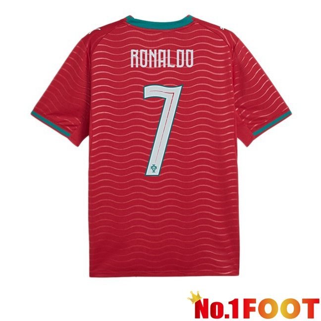 Portugal (RONALDO 7) Home Soccer Jersey Red World Cup 2026