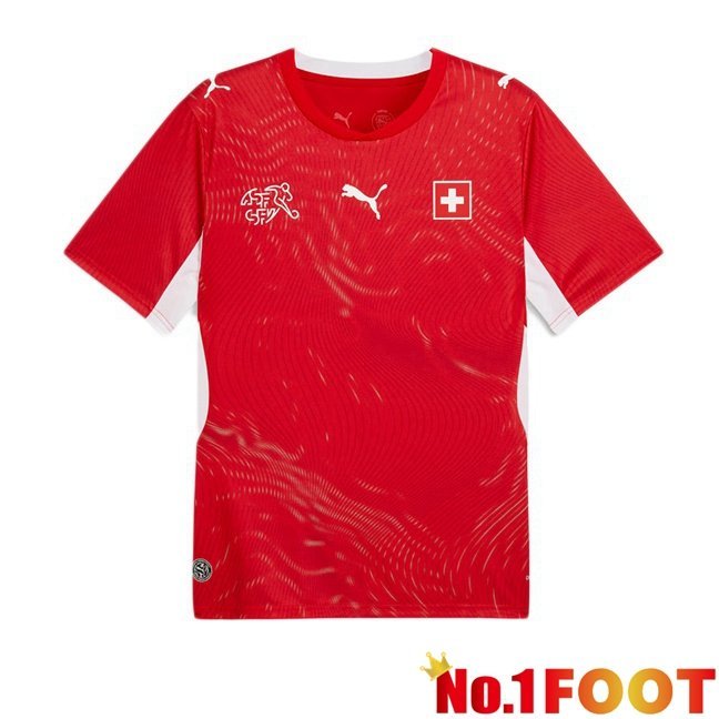 Switzerland Home Soccer Jersey Red World Cup 2026