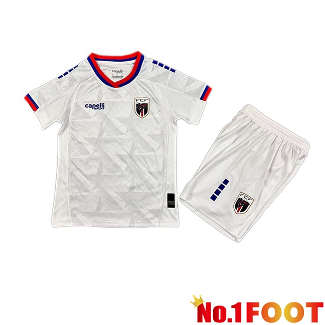 Cape Verde Kids Away Soccer Jersey White World Cup 2026
