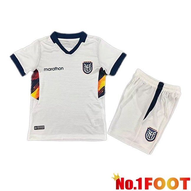 Ecuador Kids Third Soccer Jersey White 2026/2027
