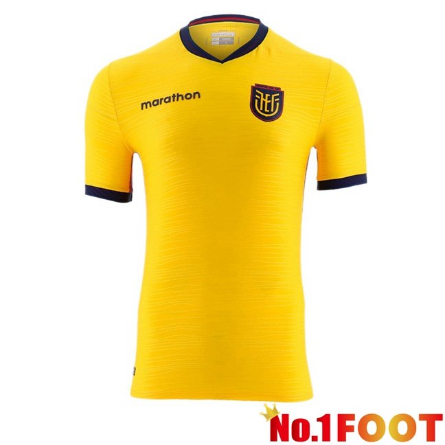 Ecuador Home Soccer Jersey Yellow 2026/2027